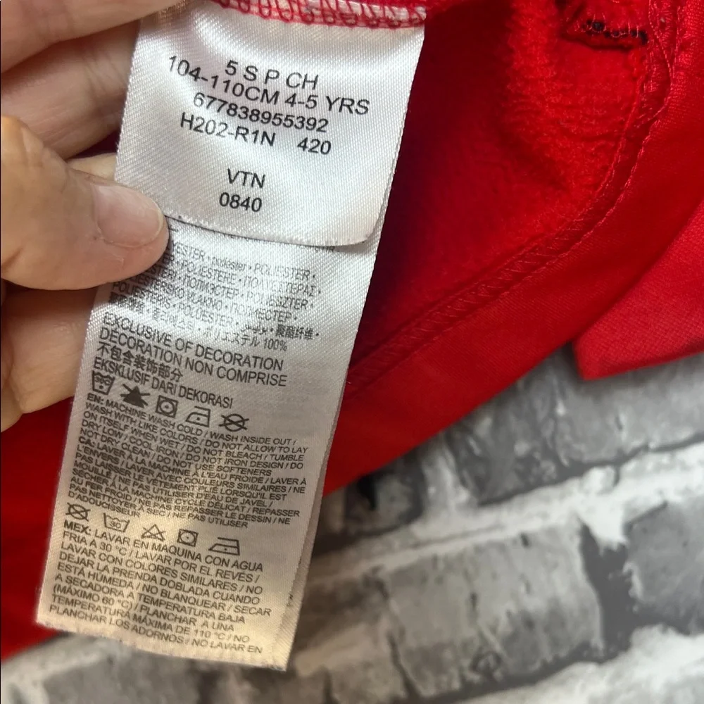 Boy's Nike‎ Kids Bold Red and Black Hoodie